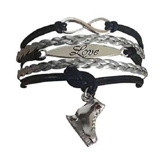 Figure Skating Love Bracelet for wholesale by Sportybella