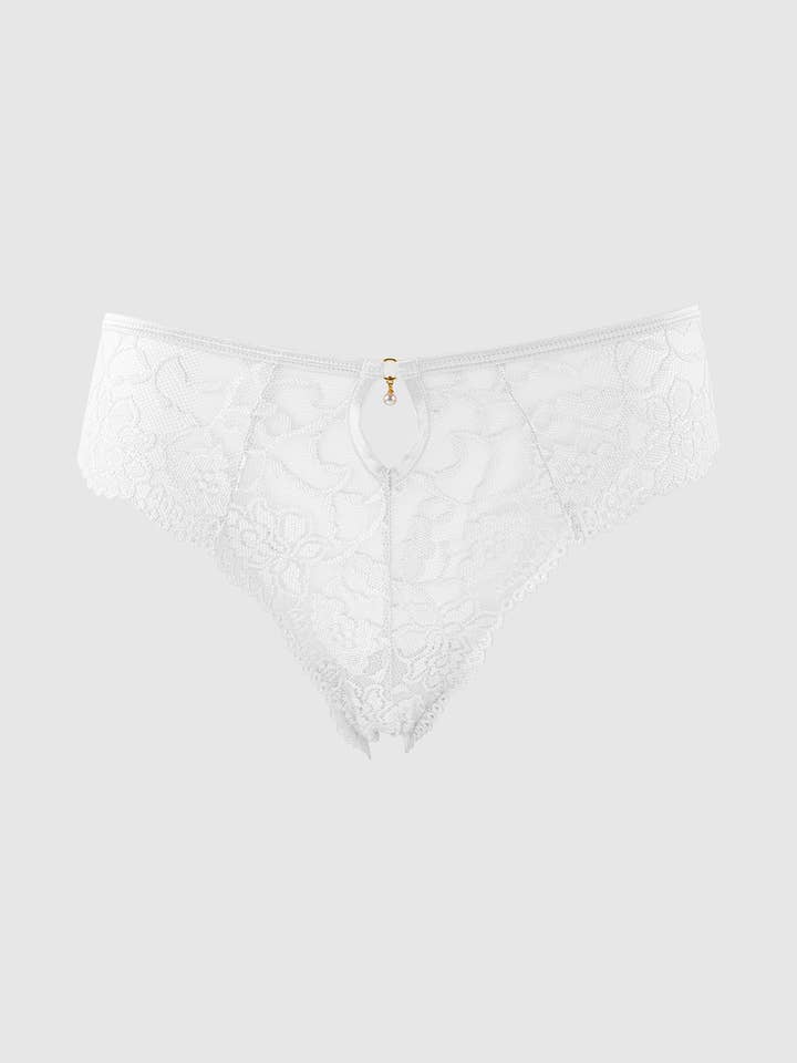 House of Desire - Vente Sous-vêtements – femme - TANGA À TROU DE SERRURE EN DENTELLE EXTENSIBLE GIGI15