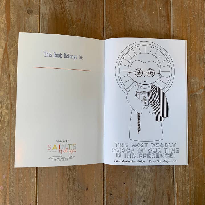 Meyer Market Designs - Wholesale Coloring Book - Kids & Baby - Catholic Saints Coloring Book. Catholic Coloring Book Gift. Saint Coloring. JPII, Mother Teresa, Joan of Arc. First communion. Mass Bag.