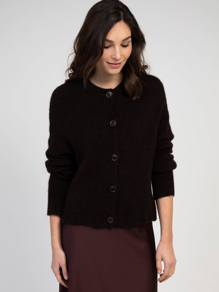 BESTANA VEST brown for wholesale by Maison Anje