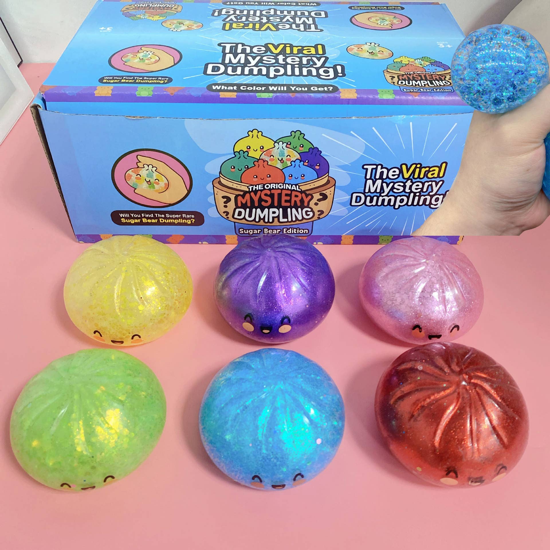 CHANG EN LLC - Wholesale Squishy Toy - Kids & Baby - Squishy Dumplings TPR Emoji-Style Figures8