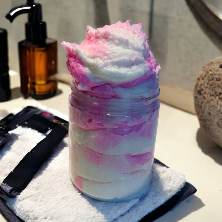 Sweet Strawberry Whipped Sugar Scrub for wholesale by Natasha Phillips Shop