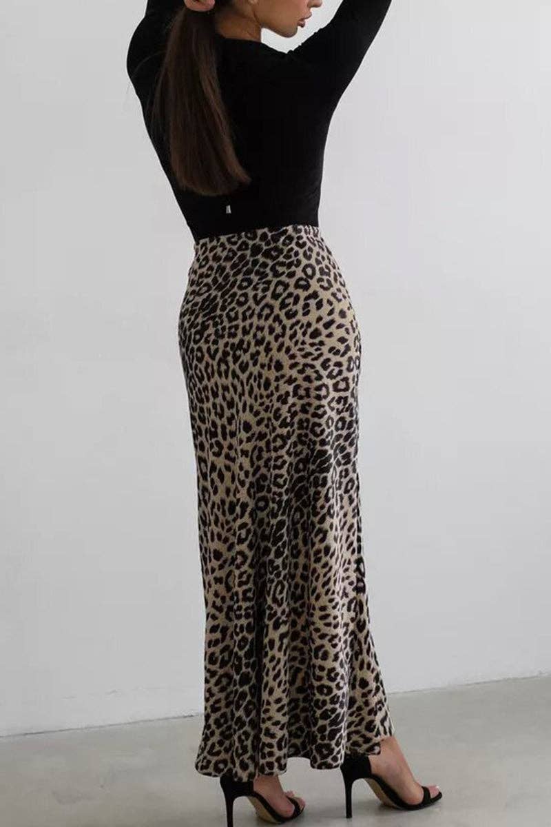Mccolin - Wholesale Skirt - Women's - Leopard Print Skirt4