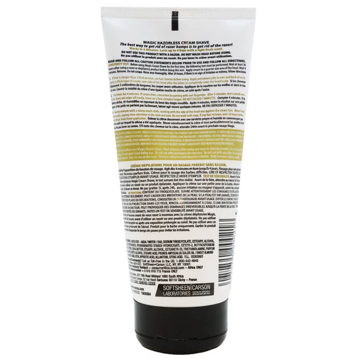 KT Supply - Wholesale Shaving Cream - Men's - Magic Razorless Cream Shave Bald Head 6 Oz.1