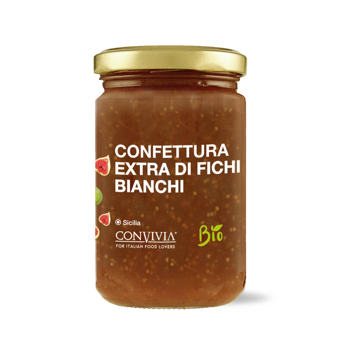 CONVIVIA for italian food lovers - Vendita all'ingrosso Marmellata/Gelatina - Confettura extra di fichi bianchi bio 360g