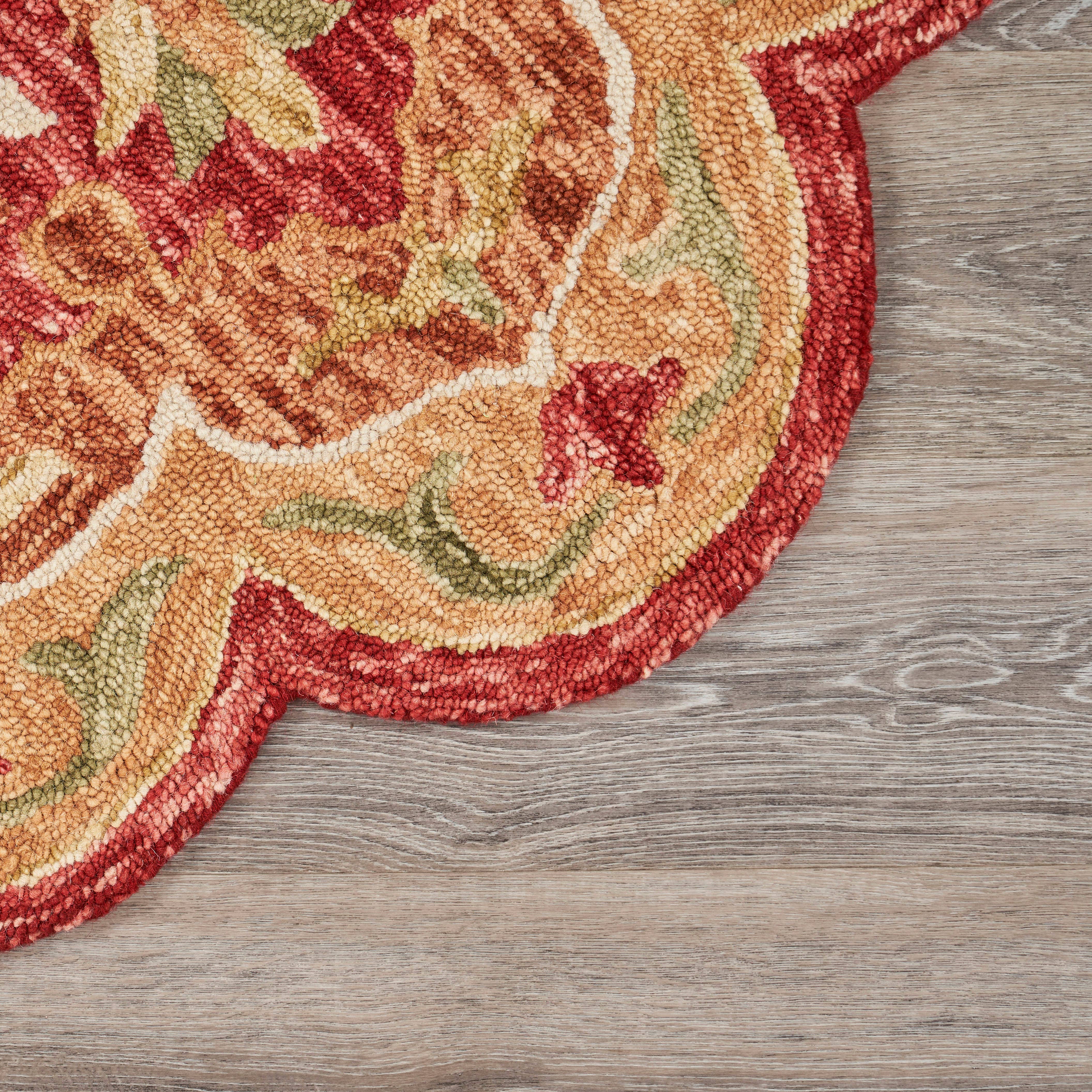 LR Home - Wholesale Area Rug - Nia Classic Scalloped Edge Hand-Tufted Wool Indoor Area Rug55