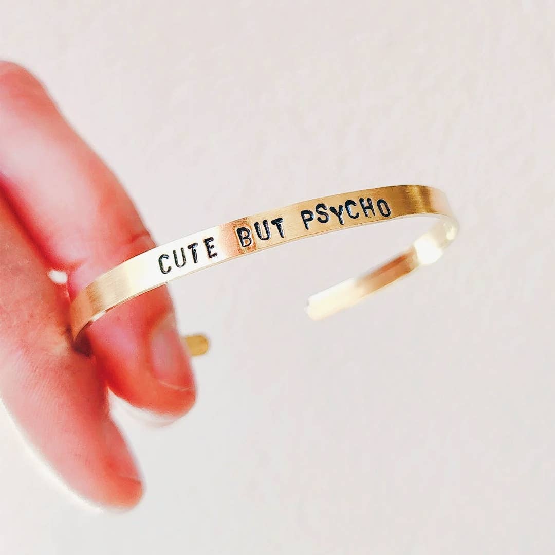 Loti jewels - Wholesale Cuff Bracelet - SUPER SLIM BRASS BRACELET WITH ENGRAVING17