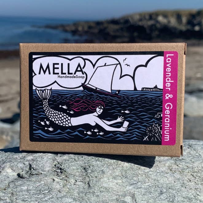Lavender and Geranium Bar Soap for wholesale by MELLA Handmade Soap