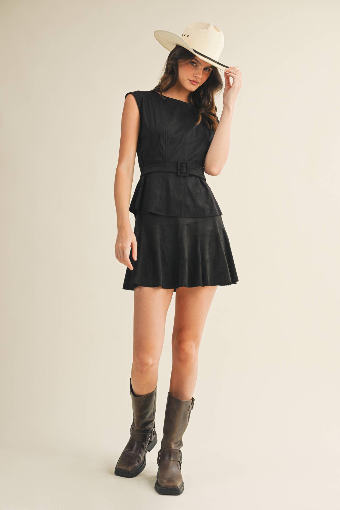 Mustard Seed – wholesale Blouse – Women’s – BELTED PEPLUM TOP11