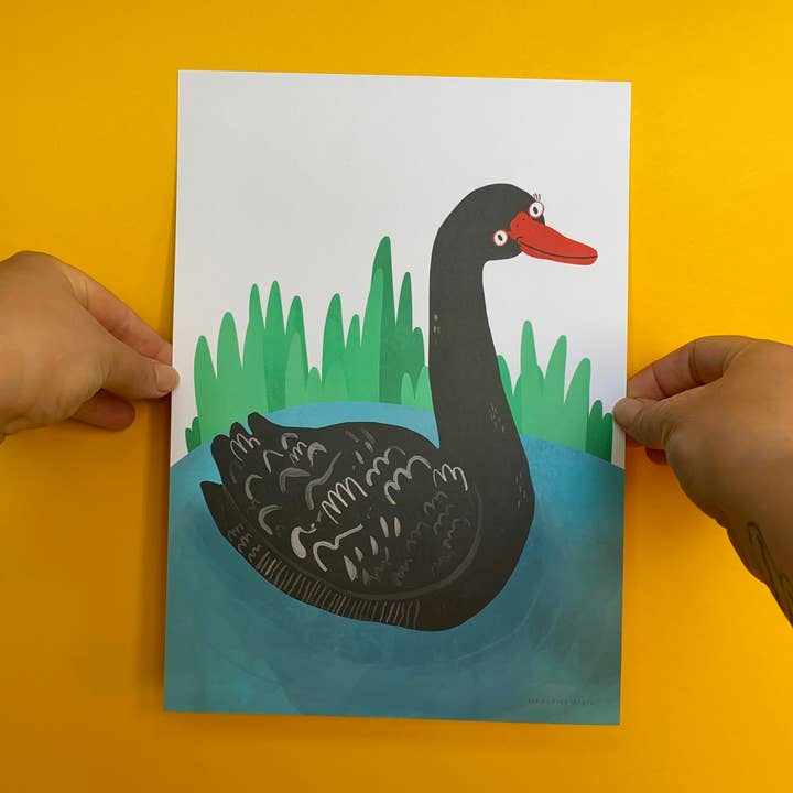 Fernandes Makes - Vente Affiche d'art - Tirage d'art numérique illustré Black Swan0