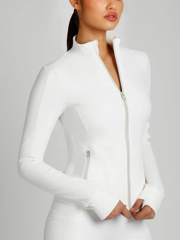 Directional Fitted Jacket for wholesale by Blanc Noir