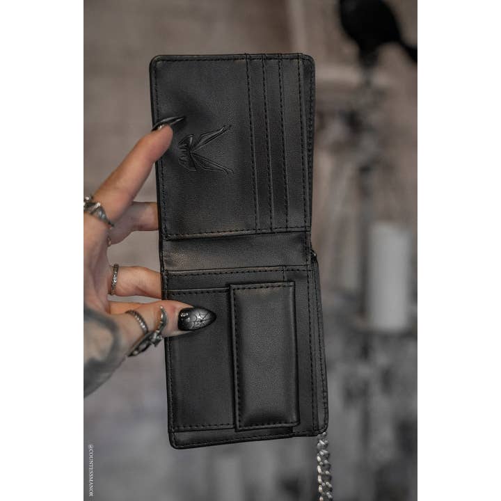 vampirefreaks - Wholesale Wallet - Women's - Anarchy Emboss Bifold Wallet w/ Chain5