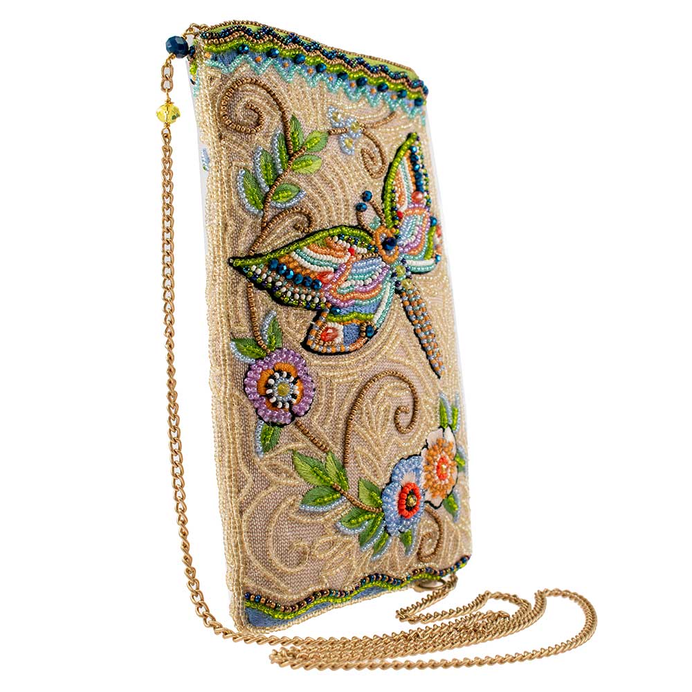 Mary Frances Accessories - Wholesale Crossbody Bag - Women's - Soaring Spirit Beaded Dragonfly and Floral Crossbody Bag2