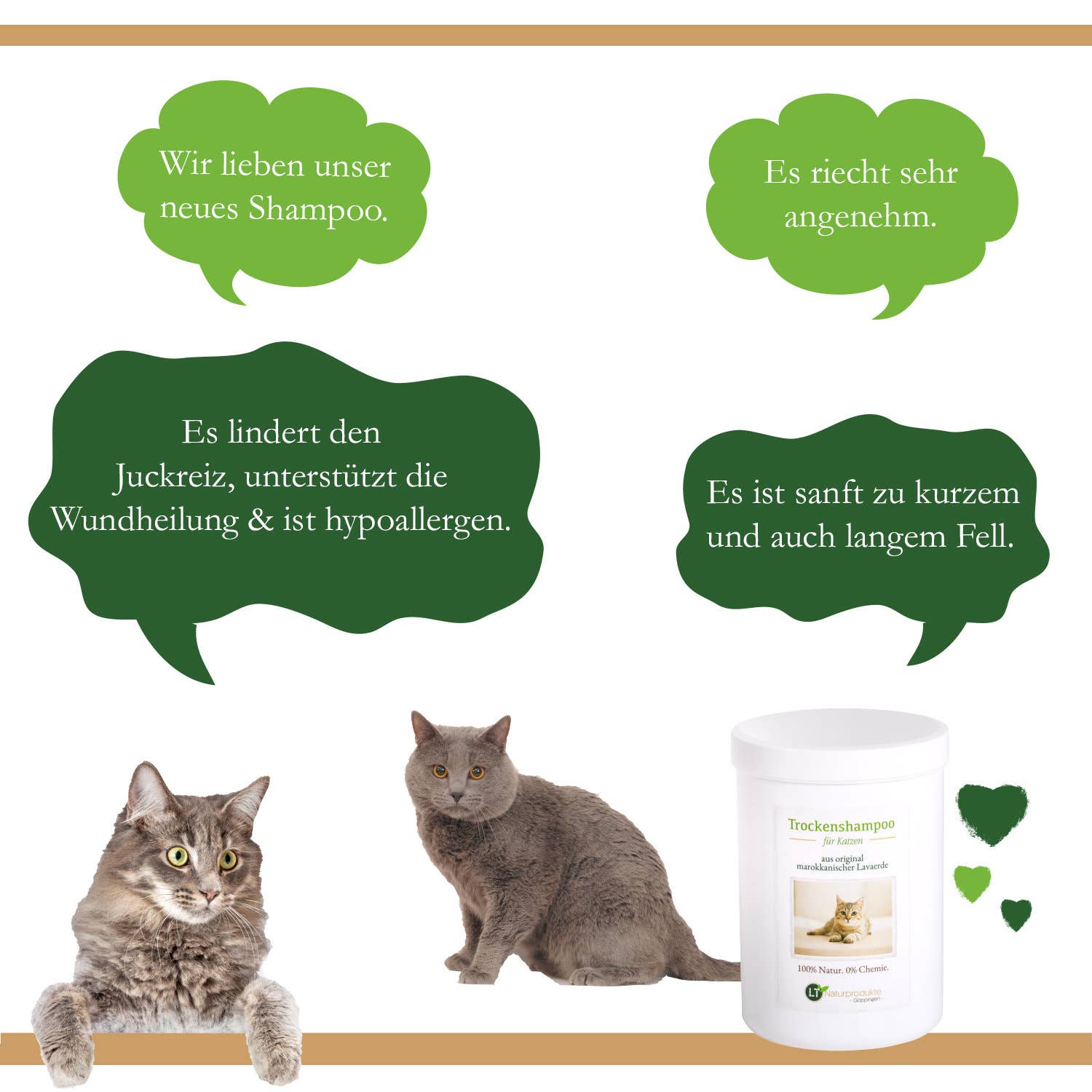 LT-Naturprodukte - Wholesale Pet Grooming Aid - Dog - Dry shampoo for cats - with original Moroccan lava2
