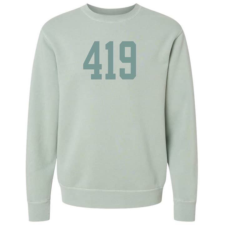Jupmode - Wholesale Graphic Sweatshirt - Unisex - Custom Area Code Puff Print Tone on Tone Sweatshirt11