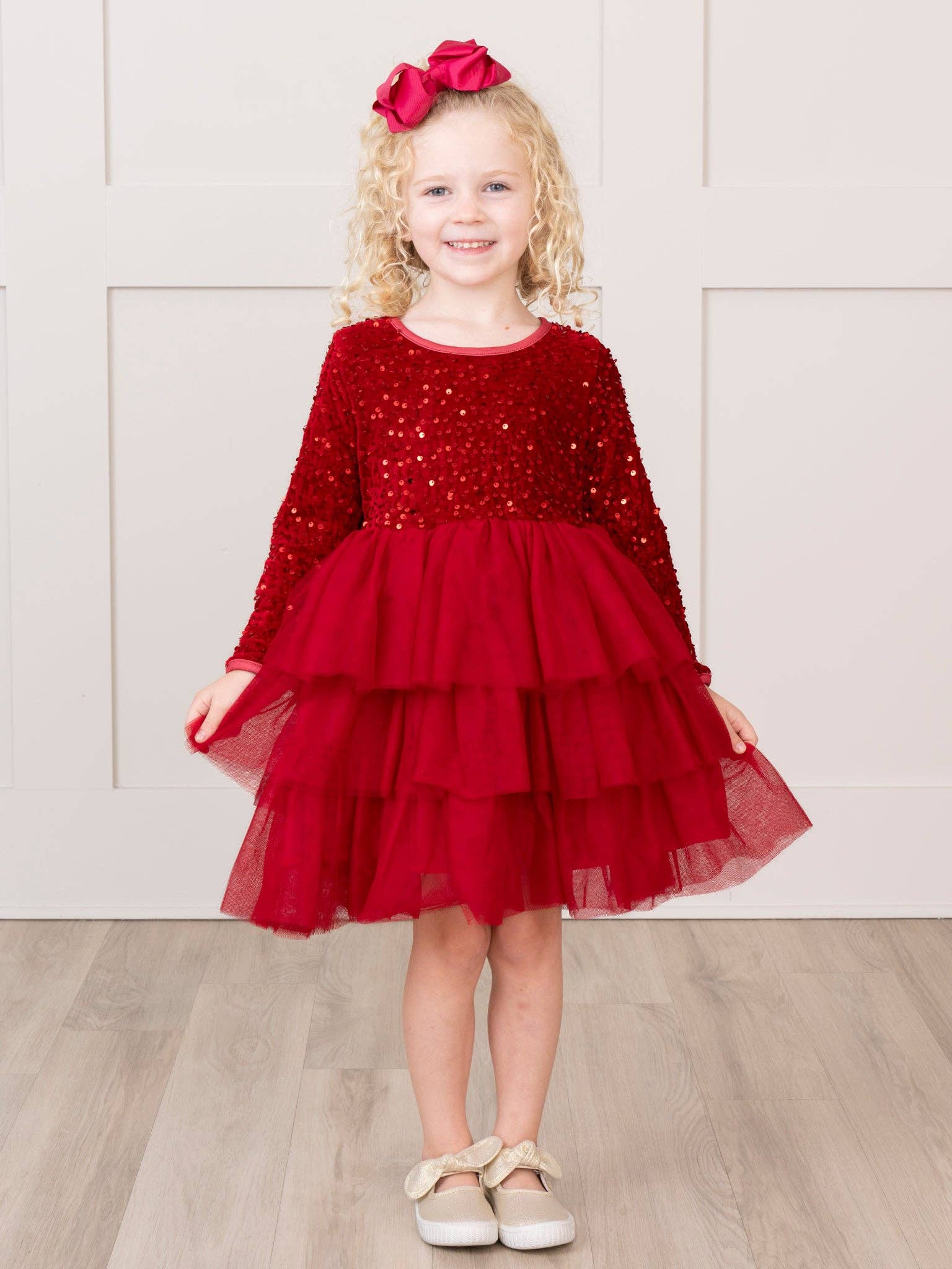 Marie Nicole Clothing - Wholesale Dress - Kids - Sparkle Party Triple Tiered Tulle Dress8