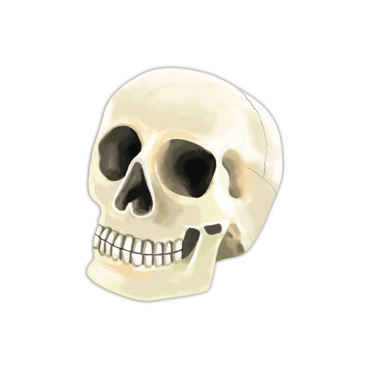 Marque-page découpé en forme de crâne pour la vente par Grey Street Paper