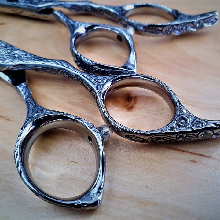 STERNSTEIGER – wholesale Frisörsax – Sternsteiger Samurai blomma hår saxar Set1