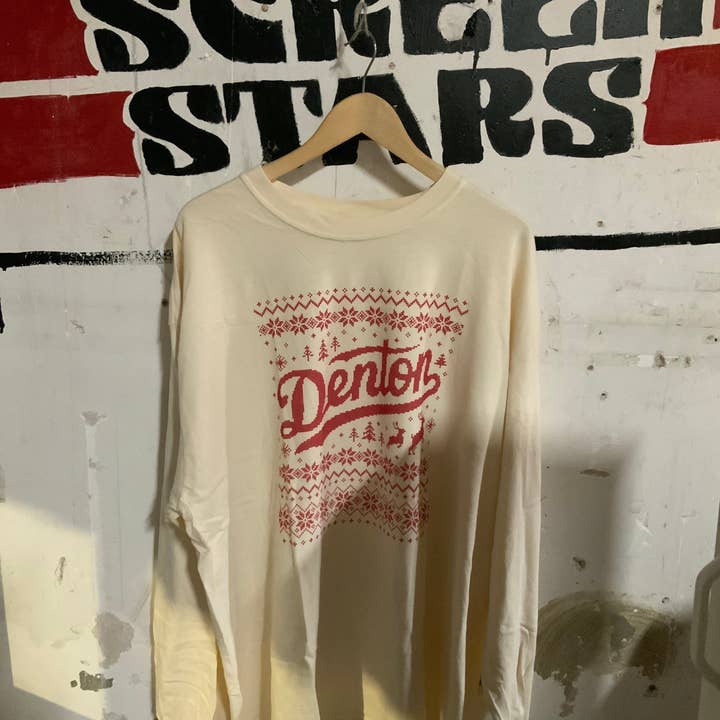 Denton Script Christmas Ivory Long sleeve for wholesale by NORMAN ROSCOE