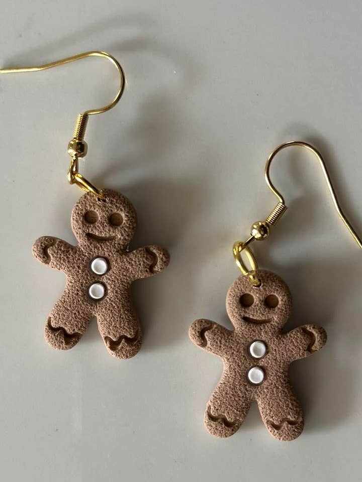 Gingerbread man Dangle voor wholesale door SmallTownClayCo