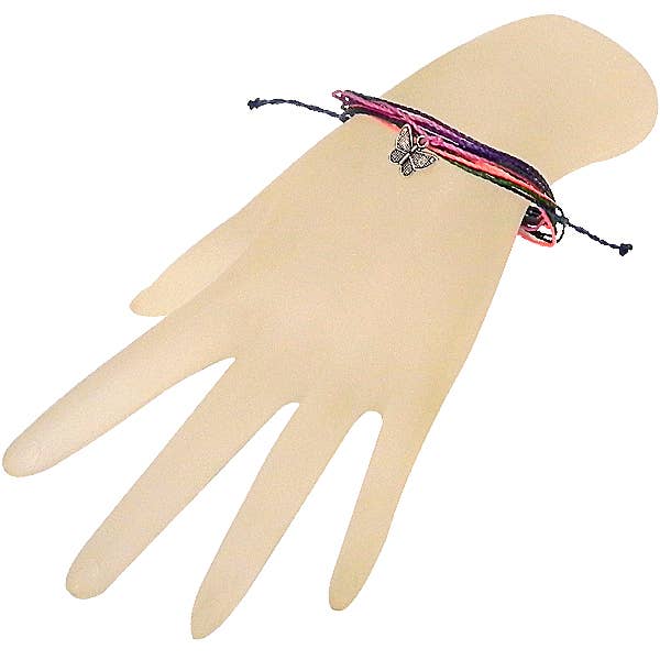 Pichincha - Wholesale Charm/Dangle Bracelet - Metal Charm Multi Strand String Pull Tie Bracelet13