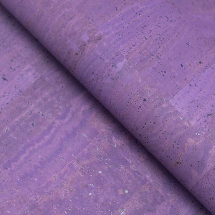 Premium Solid Purple Cork Fabric COF-303 for wholesale by Meninas Bonitas Cork