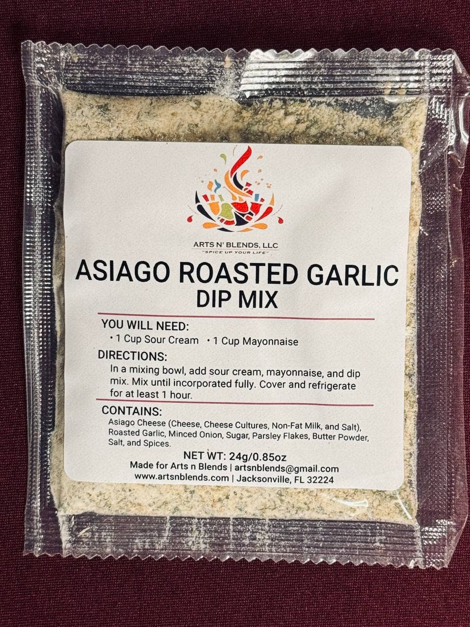 Arts N' Blends - Wholesale Dip - Asiago Roasted Garlic Dip Mix0