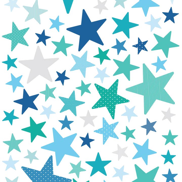 Stickers Stars Emerald Blue for wholesale by minimoi