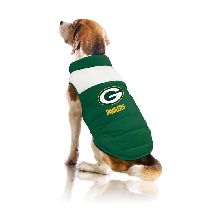 Little Earth Productions - Wholesale Pet Vest - Dog - NFL Green Bay Packers Pet Parka Puffer Vest2