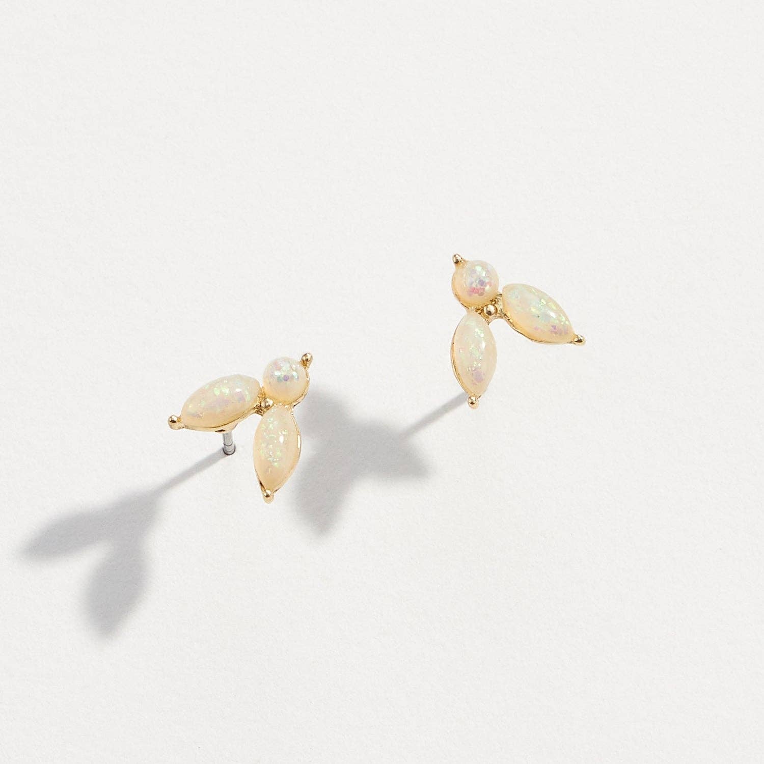 GD CRM Dainty Opal Falling Petals Stud Earrings for wholesale on Faire