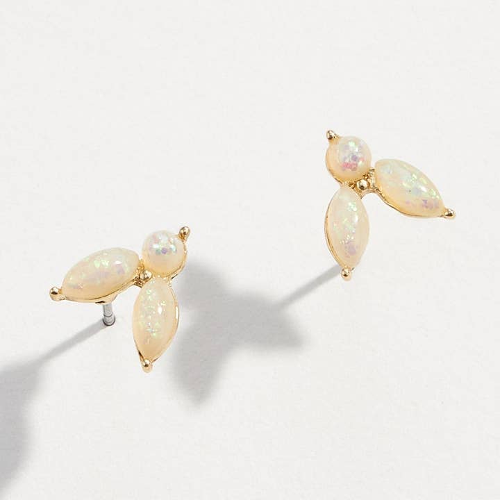 GD CRM Dainty Opal Falling Petals Stud Earrings for wholesale on Faire0