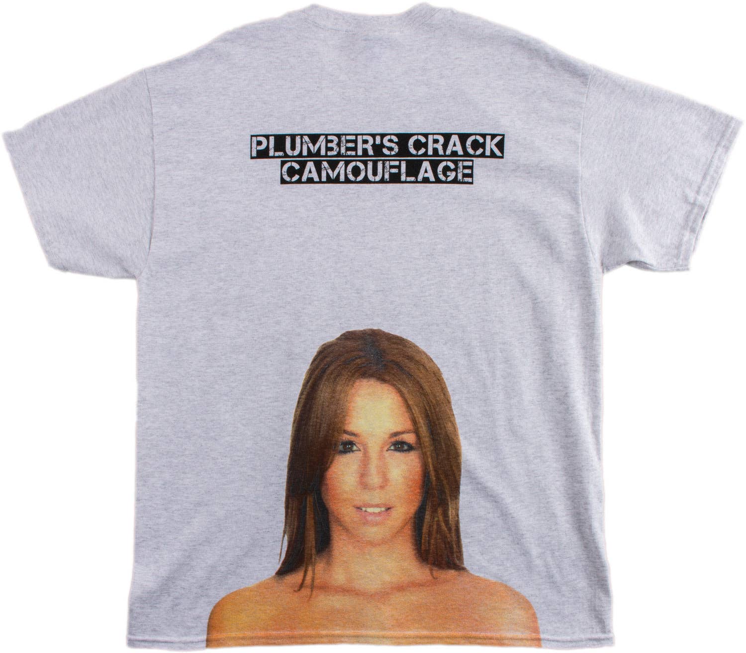 Ash Grey Plumber Crack Camouflage | Funny Father's Day, Dad Grandpa Humor Unisex T-shirt for wholesale on Faire3