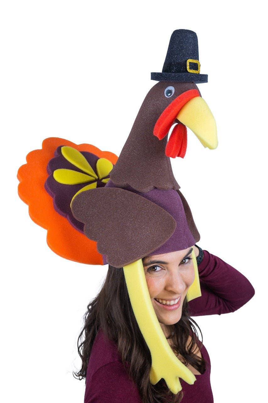 Foam Party Hats – wholesale Partyhatt/-krona – Thanksgiving Turkey Hat0