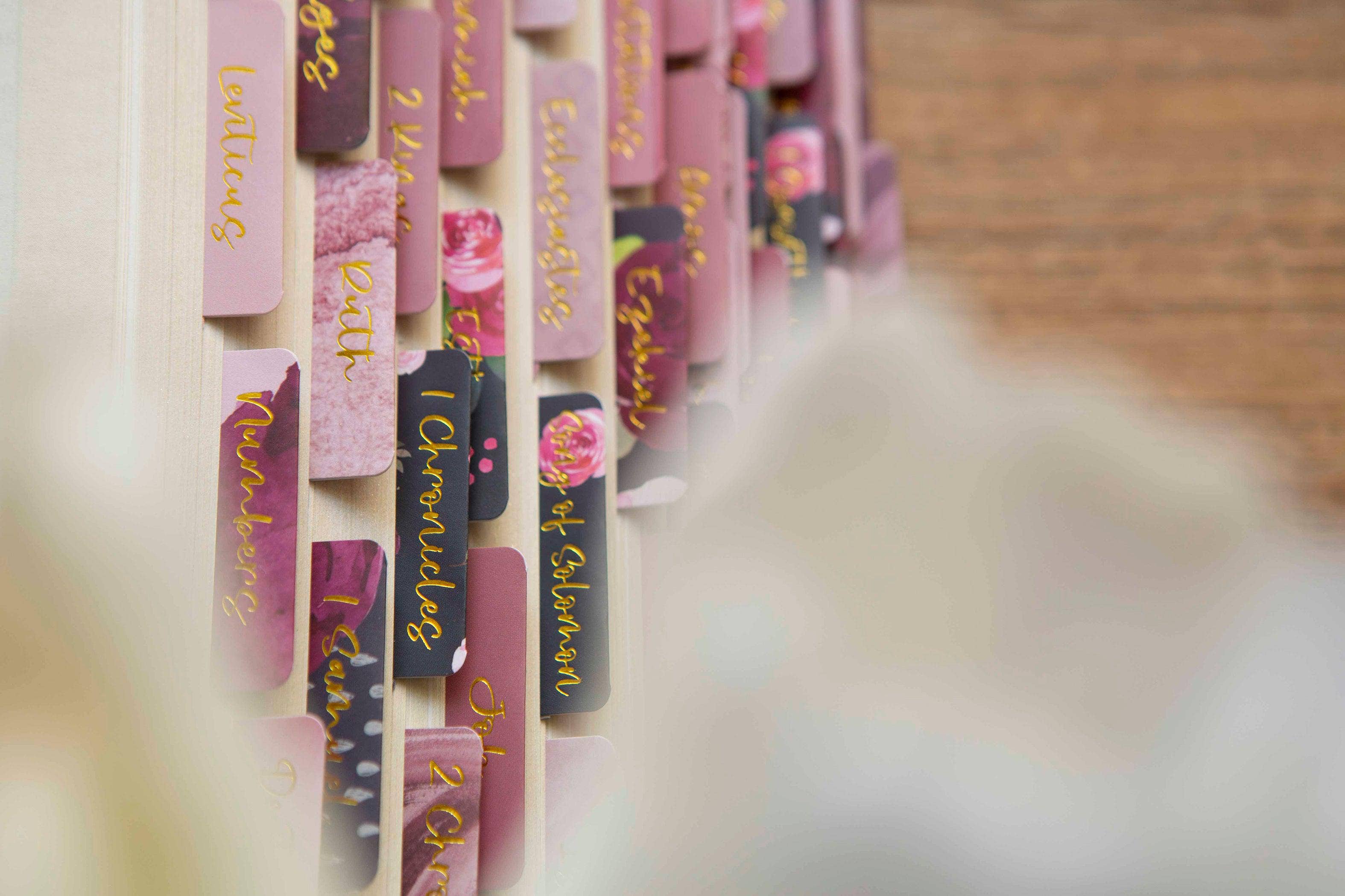 Chosen & Cherished - Wholesale Religion - Floral Bible Tabs | Bible Book Tabs4