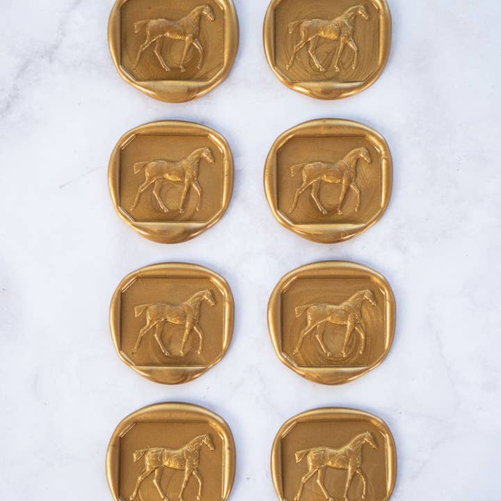 Danielle Demers Studio - Wholesale Sealing Wax - Walking Horse Wax Seals, Boxed Set of 8, Avail. in 9 colors7
