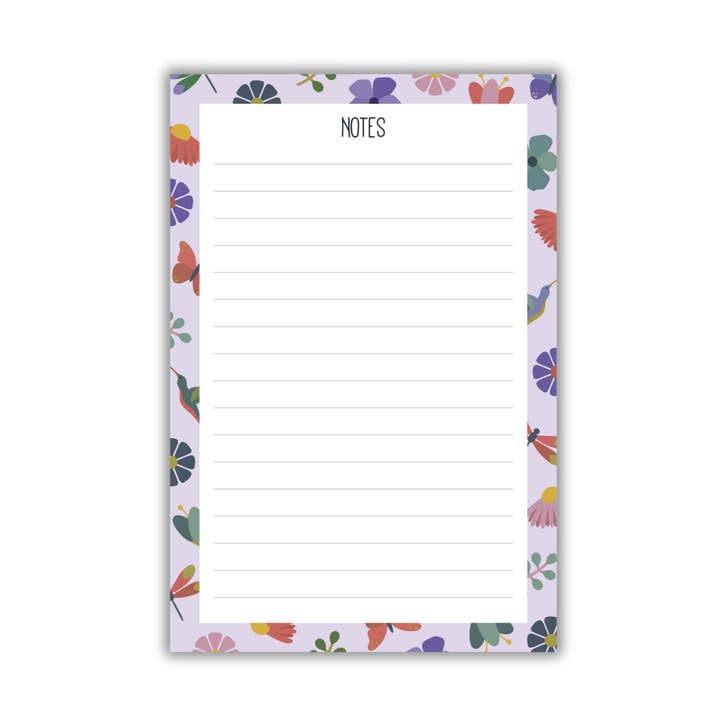 Pollinator Notepad for wholesale by Camp Stitchwood