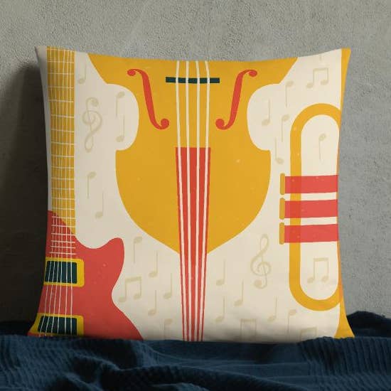 Coussin d'ambiance jazz pour la vente par Cushion Covers Store
