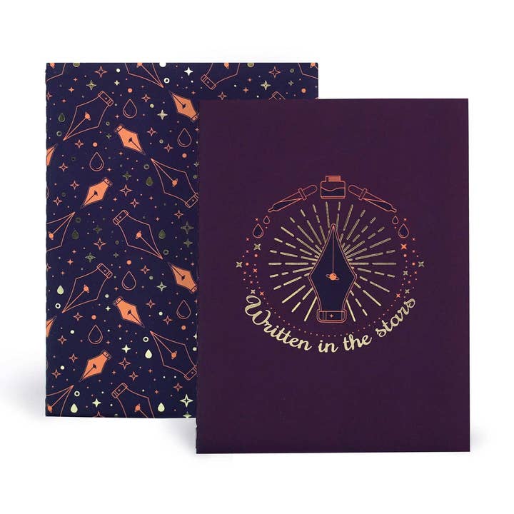 Ensemble de cahier de poche écrit dans les étoiles pour la vente par Compoco
