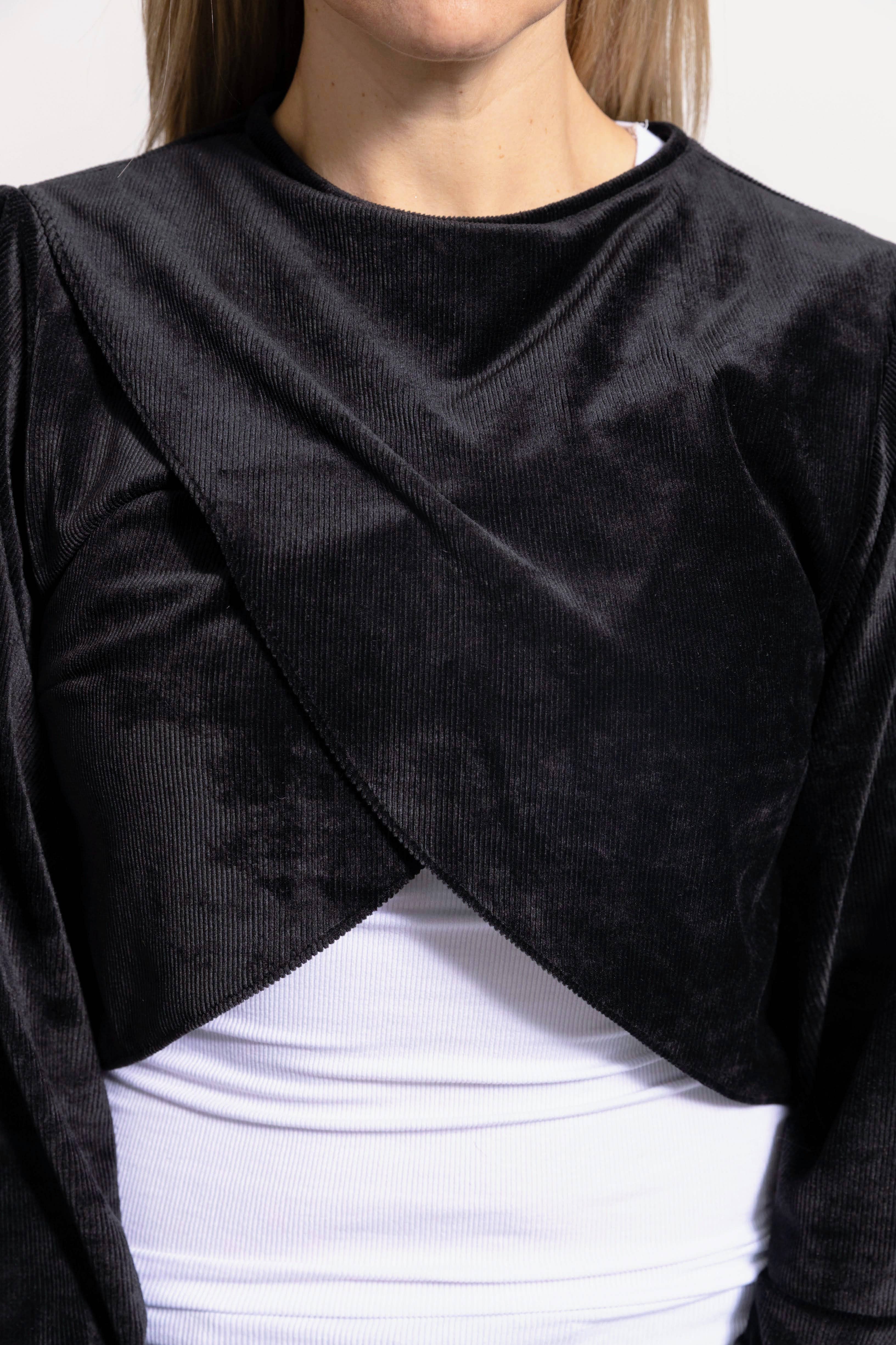 CQuinn - Wholesale Blouse - Women's - Rosemary Shrug - Black4