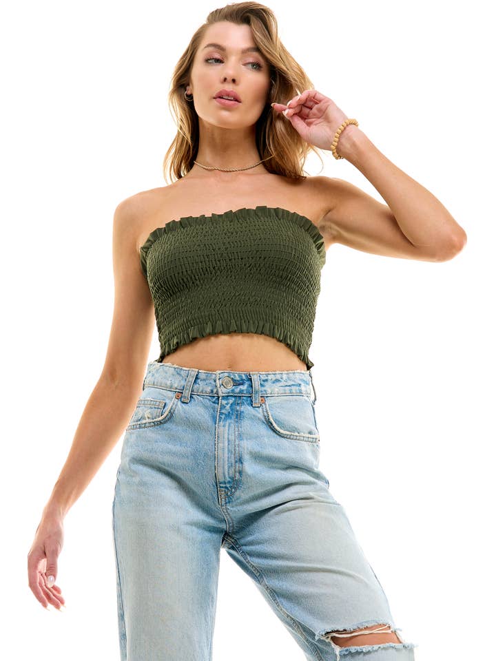 LOVING PEOPLE - Vendita all'ingrosso Camicetta - Donna - Crop top smock15