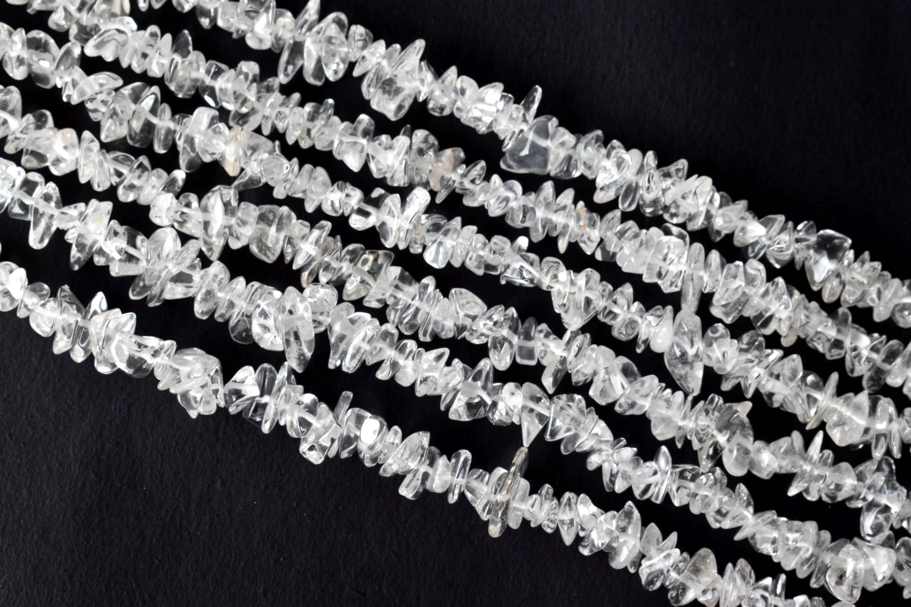Soothing Crystals Beads - Wholesale Beads - Raw Chip Beads | Clear Quartz | Crystal Uncut Necklace Beads3