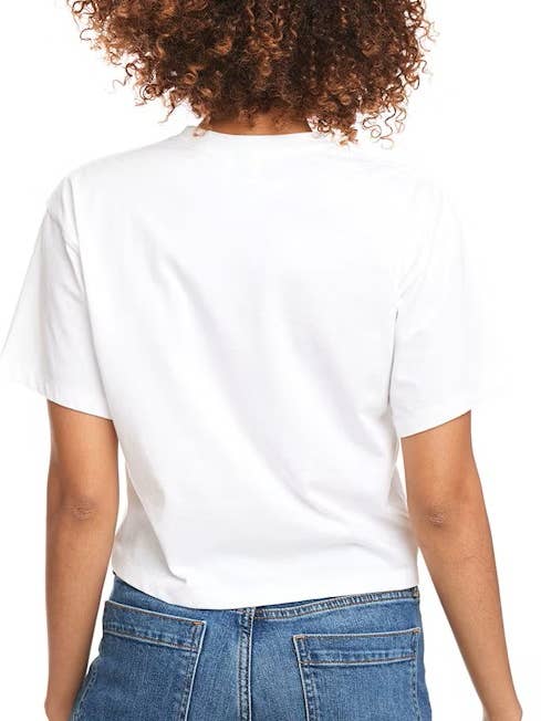 Kate's Blanks - Wholesale T-Shirt - Women's - American Flag Crop T-Shirt