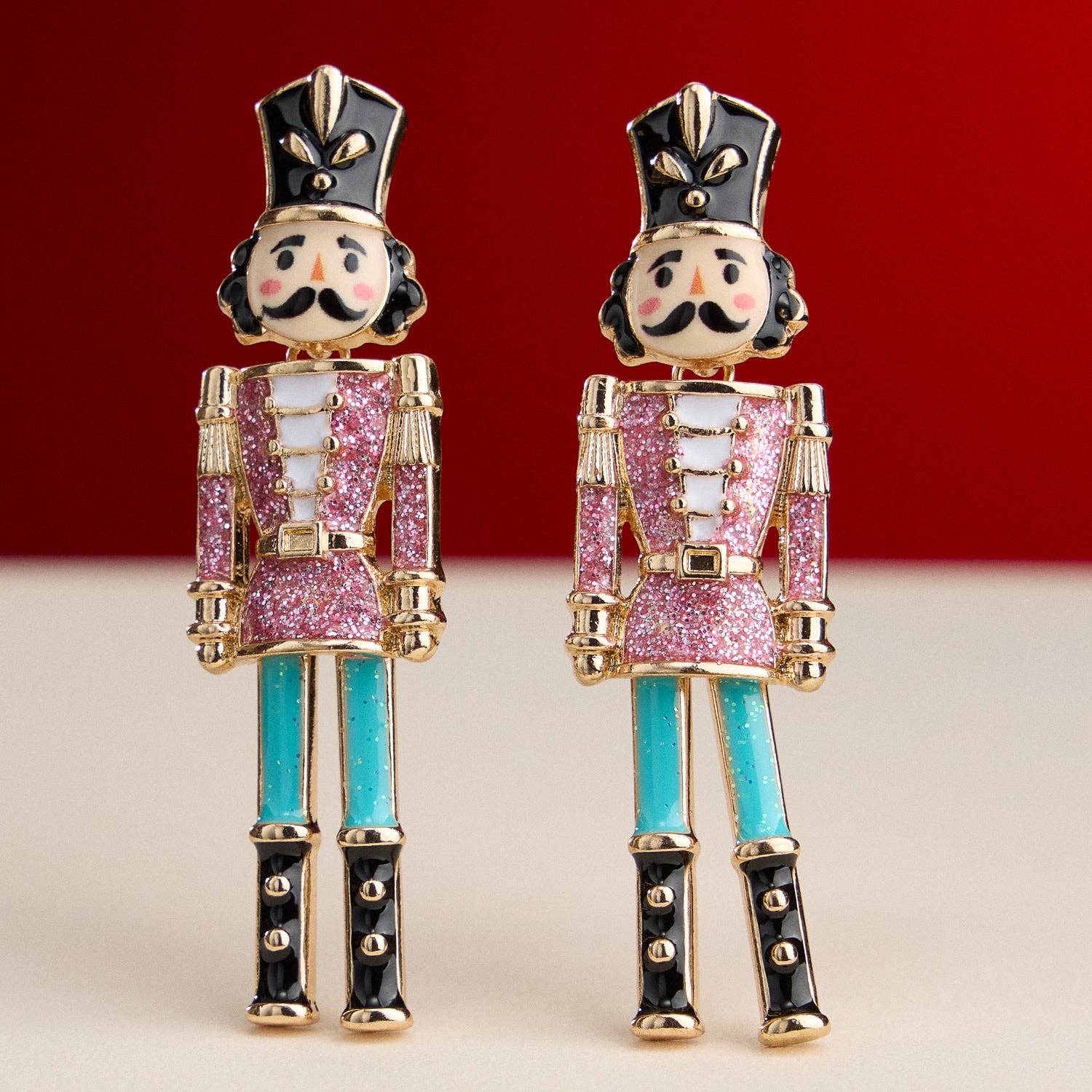 Frem - Wholesale Stud/Post Earrings - Nutcracker Enamel Earrings with Titanium Posts0