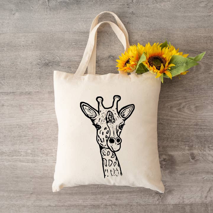 Giraffe Einkaufstasche für den Großhandel von Spicy Kitten Designs