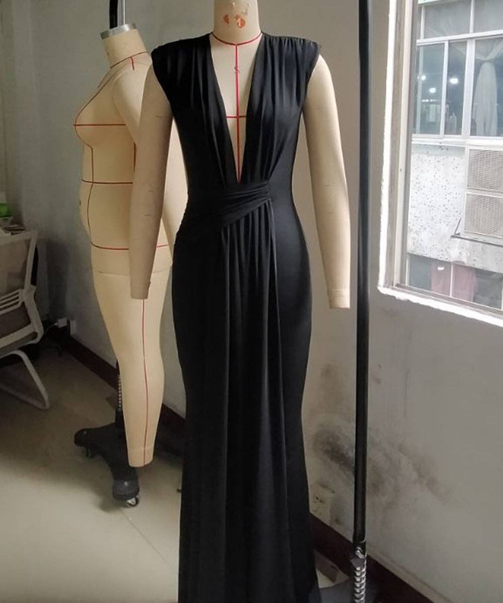 Aria Romance - Wholesale Formele jurk - Dames - Mouwloze Bodycon Midi Jurk27