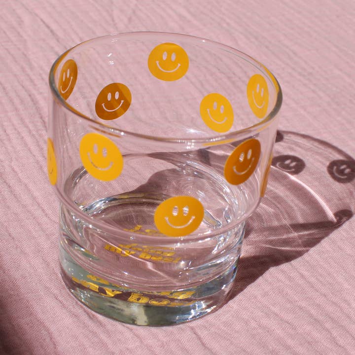 "I Am Doing My Best" Positive Affirmation Short Juice Glass for wholesale by Metaphysical Marvels