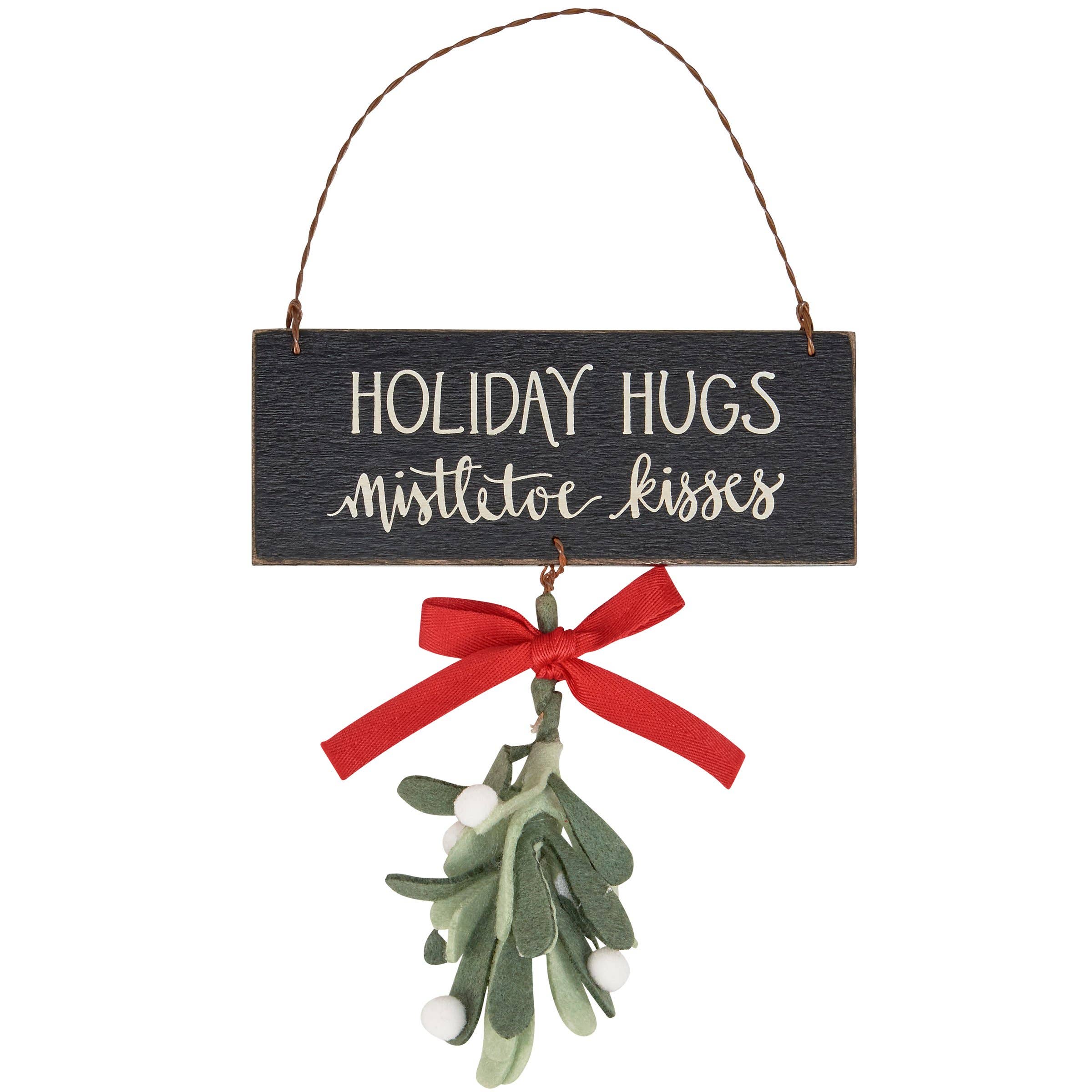 Primitives by Kathy - Wholesale Ornament - Mistletoe Kisses Ornament0