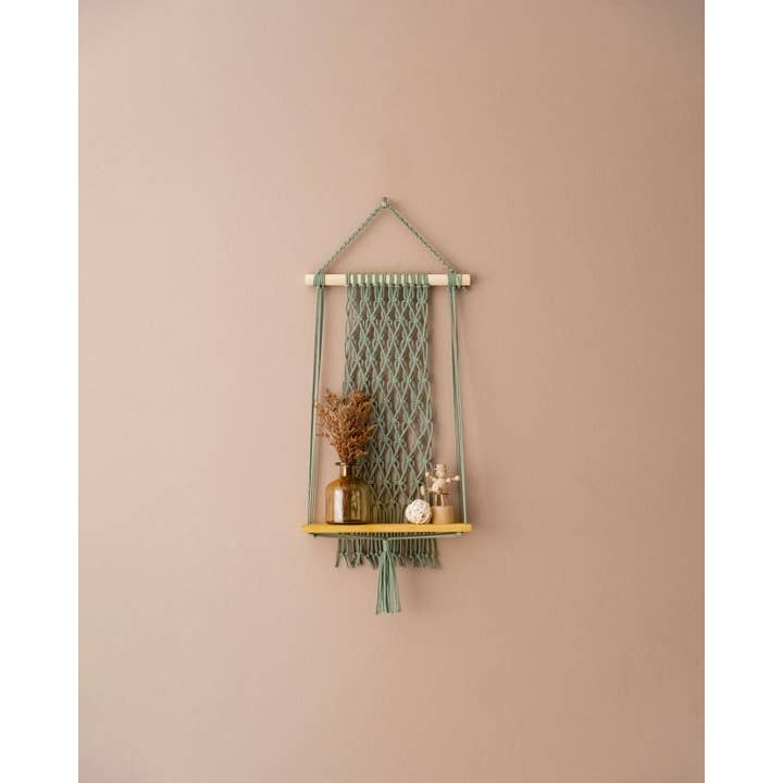 HeartCrafted - Wholesale Free-standing shelf - Macrame Boho Shelf S164