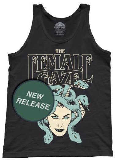 The Female Gaze Medusa Unisex Tank Top for wholesale by Boredwalk