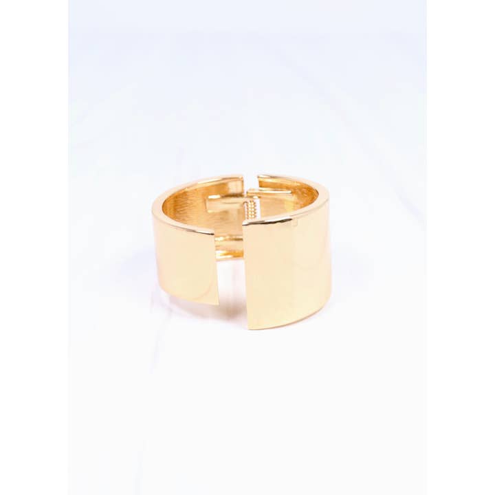Caroline Hill - Wholesale Cuff Bracelet - Tomlinson Cuff Bracelet SHINY GOLD